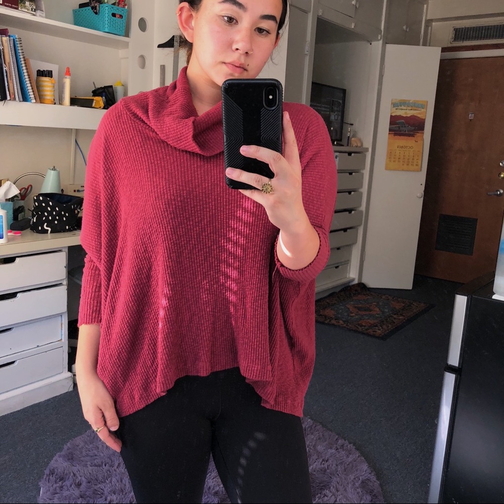 Free People Open Back Sweater